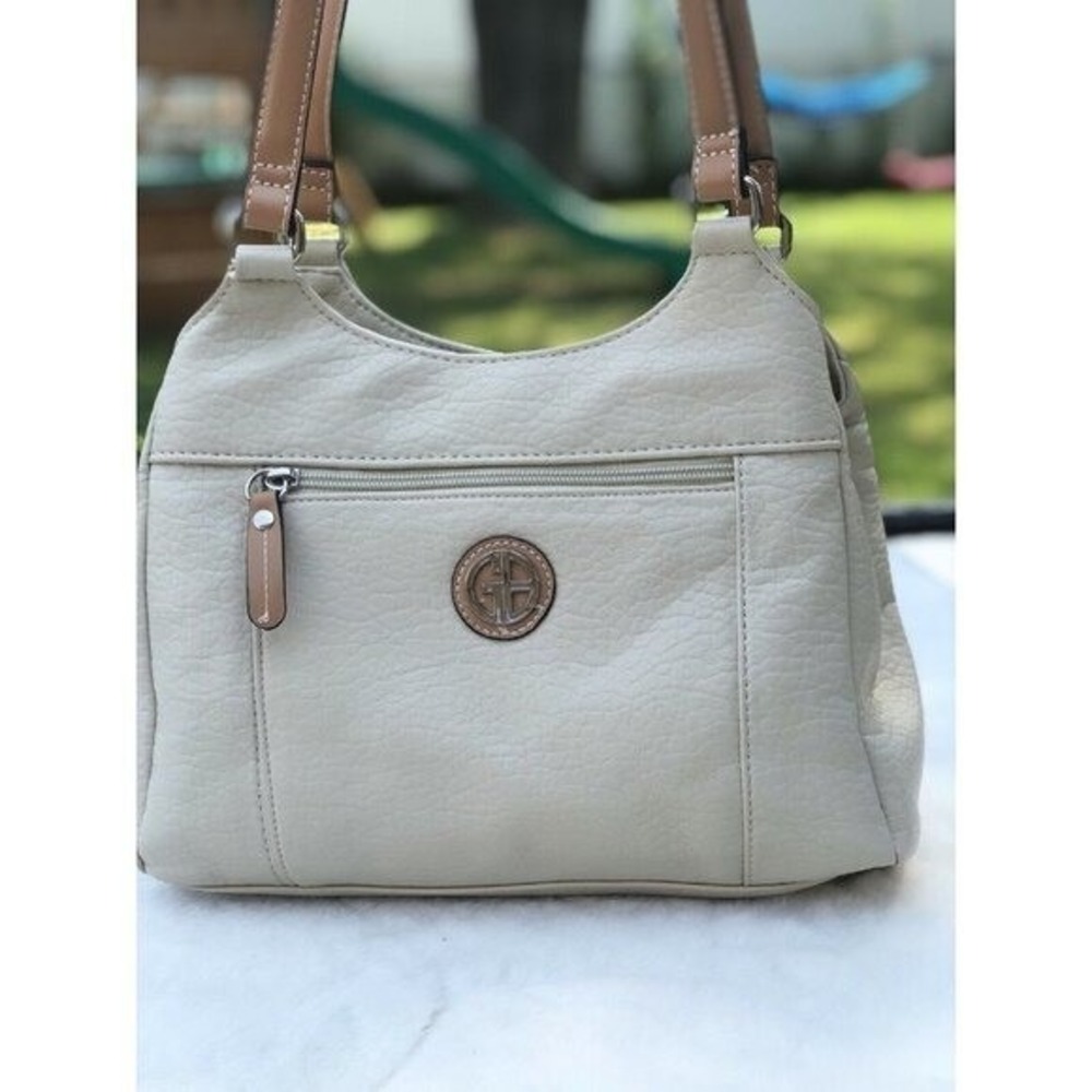 Gianni Bernini Beige Women Shoulder Bag Hobo B000236